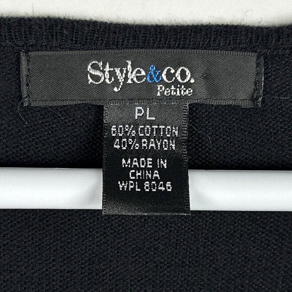 Style & Co. Knit Dress 3/4 Sleeves Size Petite Large (PL) - Picture 7 of 11